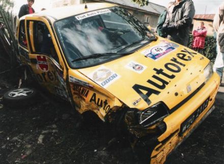 Jacek Sikora i Marek Kaczmarek - Fiat Cinquecento Sporting.